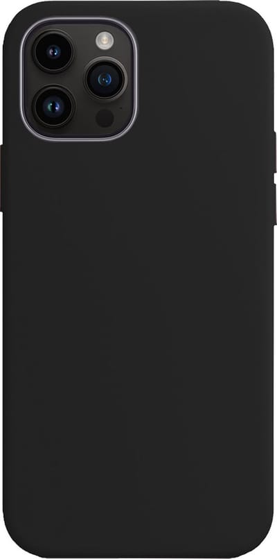 Hoes - Geschikt voor Apple iPhone 15 Pro - Sterk & Shockproof - Hoesje Cover - Siliconen Case - Zwart