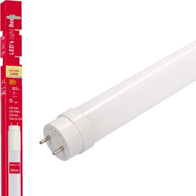 LED's Light Universele TL buis LED 60 cm met starter - Warm wit licht 3000K - 820 lm - Buislamp