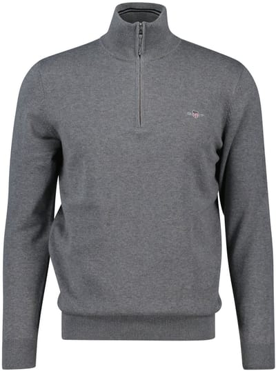 GANT Gebreide trui CLASSIC COTTON HALF ZIP