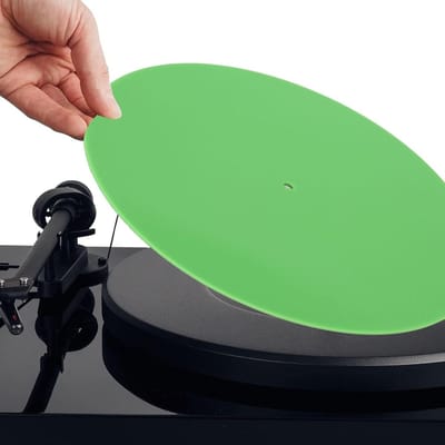 Acryl Draaitafelmat - Platenmat Slipmat - Verbeter Geluidskwaliteit - Gedempte Resonantie - 12 inch - Groen