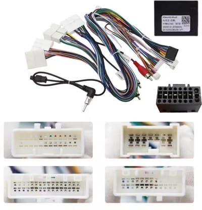 Iso kabelset met canbus decoder voor Carplay en autoradio | Geschikt voor o.a. Renault Master, Vivaro, Clio, Megane, Tomtom systeem | kabel adaptor stekker connector aansluiting verloopstekker adapter | 2015 2016 2017 2018 2019 2020 - 2022 | tom tom