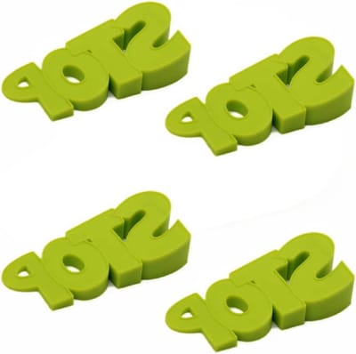 ByShane - Antislip deurstopper set van 4 - flexibel en veilig - groen - voor slaapkamer en thuiskantoor