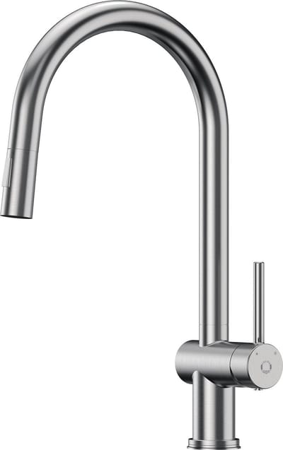 CECIPA max keukenkraan uittrekbaar - Keukenkraan Met Uittrekbare Uitloop - 360° draaibare Mengkraan - Handdouche - Flexibele Slang - 2 straalsoorten - Zilver