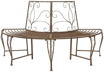 vidaXL - Boom - Bank - 4-Aantal - zitplaatsen - 160 - x - 80 - x - 89 - cm - Staal
