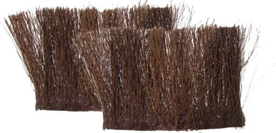 Dickensville Kerstdecoratie Rietkragen Rotan Bruin 2 Stuks