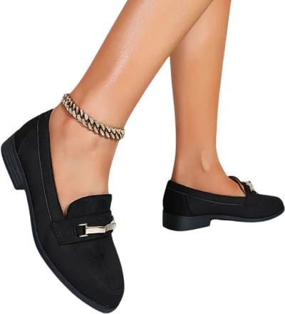 Bovista Loafers Dames - Met Hak - Damesschoenen - Instappers - Zwart - Maat 35.5