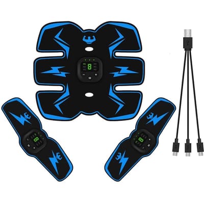 EMS Draadloze Spierstimulator Trainer Smart Fitness Buiktraining Elektrische Gewichtsverlies Stickers Body Slimming Massager
