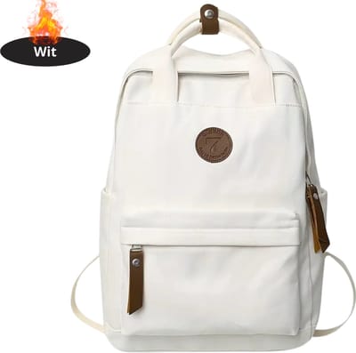 Livano Rugzak - Dames - Heren - Meisje - Jongens - Backpack - Schooltas - Laptoptas - Creme