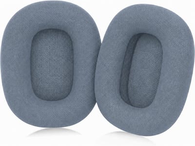 Set Oorkussens voor Apple Koptelefoon - AirPods Max Oorkussen - AirPods Max 2 / USB-C - Geweven stof met Traagschuim - Blauw