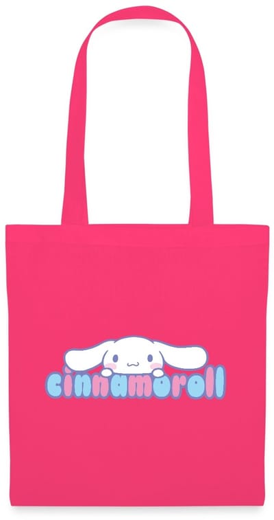Cinnamoroll Gluurt Over De Letters Tas Van Stof Schoudertas