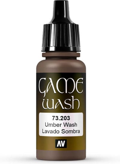 Vallejo Hobbyverf Acrylverf - 73203 Game Color Wash - Umber - Acryl - Verf flesje - 18 ml