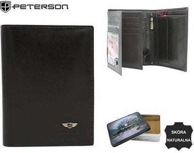 Peterson - Serie - Groot Leren Portemonnee - RFID Bescherming