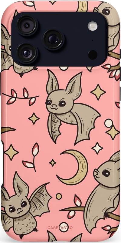 Casetastic hoesje geschikt voor Apple iPhone 17 Pro Max - MagSafe - Dubbellaagse bescherming - Nachtelijke vlucht - Fashion Case - Perzik Taupe Lichtroze