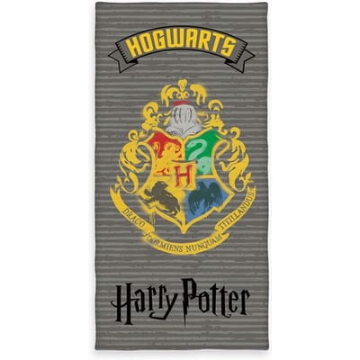 Harry Potter Harry Potter velours strandlaken Unisex Baddoek - grijs - Standard