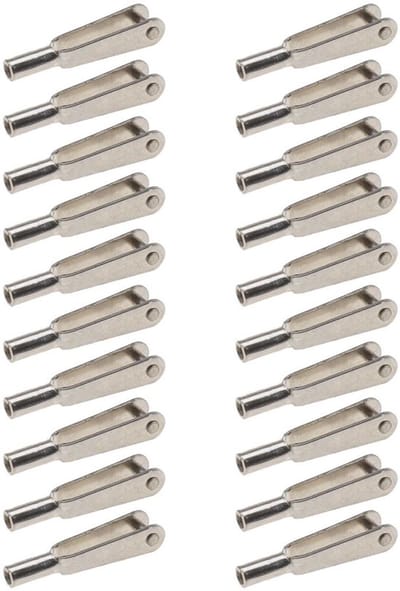 Allecto - Mini Snap Links - Clevis Clips - Metaal - Zilver