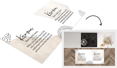 Keukenloper - Loper keuken - Woordenboek - Karma - Quotes - 120x60 cm - Keukenloper vinyl