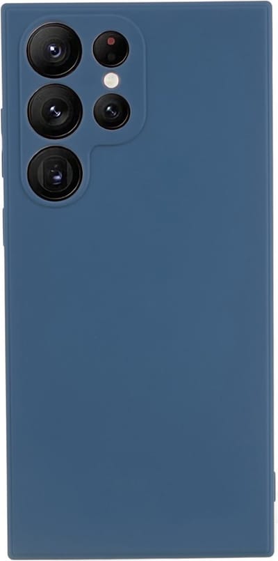 Coverup Hoesje - Geschikt voor Samsung Galaxy S23 Ultra Hoesje - Coverup Colour TPU Back Cover - Metallic Blue