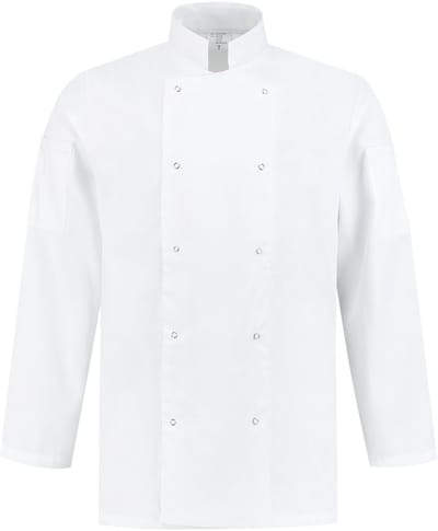 EM Kitchen Koksbuis polyester / katoen Wit maat S / 44-46