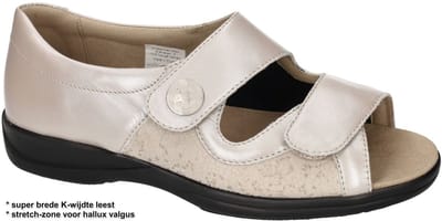 Solidus -Dames - zandkleur - sandalen - maat 36.5