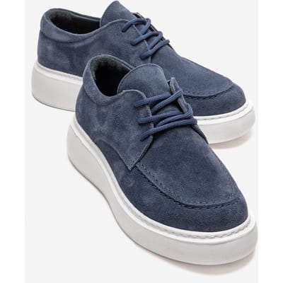 Mareon Leren Veterschoen Sneaker