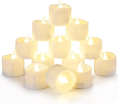 Vlamloze LED Theelichtjes - 24 Stuks voor Veilige Decoratie