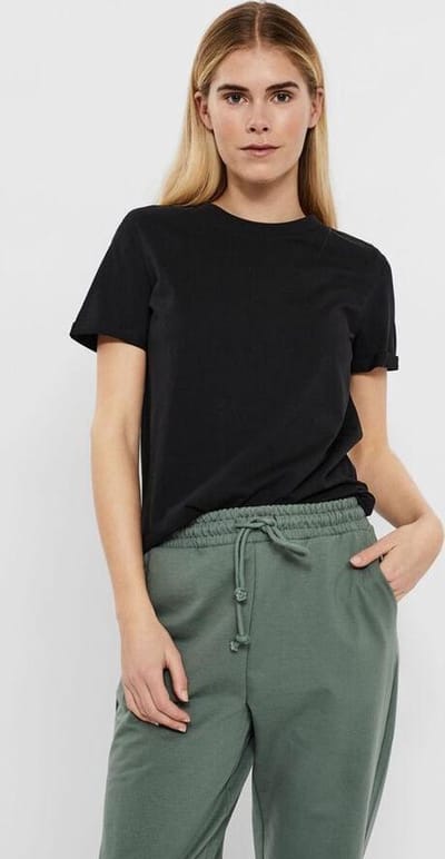 Vero Moda T-shirt Vmpaula S/s T-shirt Ga Noos 10243889 Black Dames Maat - S