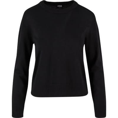 Urban Classics - Knitted Roundneck Sweater/trui - XS - Zwart