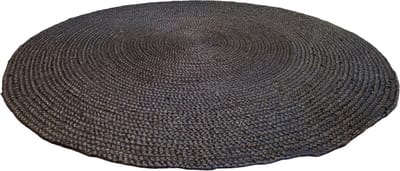 Rocaflor-Vloerkleed-jute-zwart-rond-ø150cm