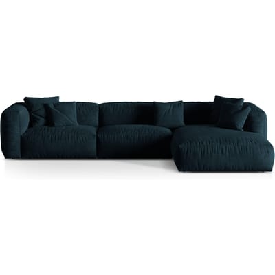 3-zits hoekbank Martina rechts velvet | Micadoni