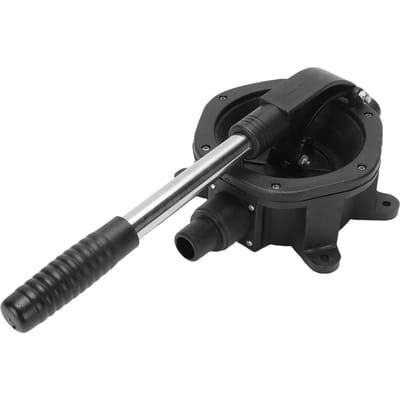 Pompe de cale manuelle à membrane 18 GPM Robuste Auto-amorçante Pompe de transfert d'eaux usées pour Bateau Camping-car Yacht Marin ABS Acier Inoxydable