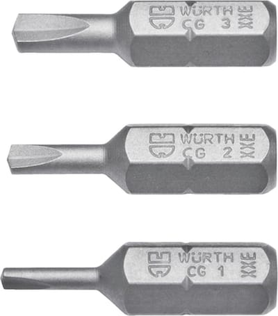 Wurth - Assortiment Clutch-bits, 3-delig - Assortiment Clutch-bits, 3-delig x 1 st -