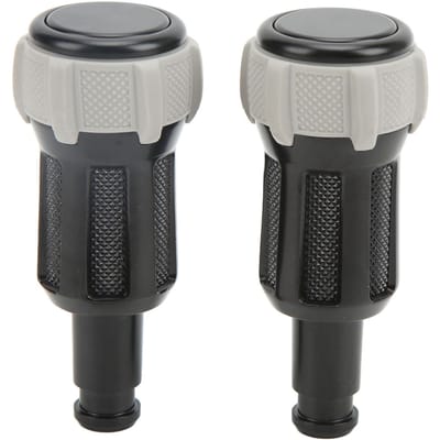 2 pièces Bouton de réglage de boîte d'accoudoir de siège en alliage de remplacement pour Landrover Discovery 5 LR5 17-19 Gray