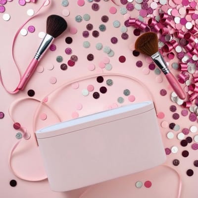 Draagbare Make-up Koffer met LED Verlichte Spiegel - Make-up Organizer voor Reizen