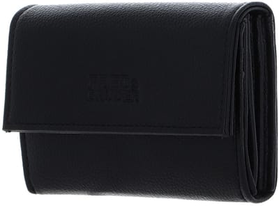 FREDsBRUDER Leren Portemonnee Bestie Wallet With Lock Black Zwart