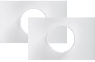 Pack van 2 4 inch ventilatiekanalen connector flens - rechte ventilatiepijp kunststof kanaalconnector voor koeling en verwarming