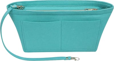 Famanu – Vilttas - organizer - vilten tas - organizer - tas - organizer voor handtas - organizer - meerdere vakken - tas voor dames (groen - X-Large) - Groen - XL