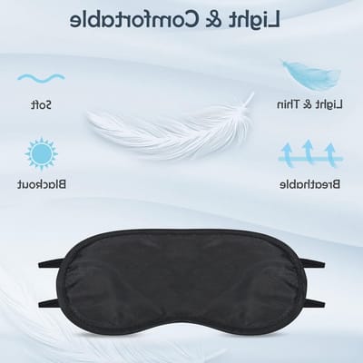 50 Stuks Oogmaskers voor Slaap - Individueel Verpakt, Ideaal voor Reizen, Vliegtuig en Thuisgebruik