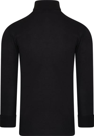 Thermo colshirt dames - Thermo ondergoed - Thermisch - Hoge hals - Zwart / XXL