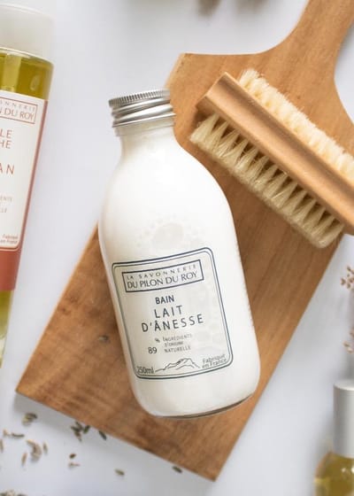 Biologisch Marseille badschuim met ezelinnenmelk - bad melk - luxe spa - handgemaakt in Frankrijk 500ml