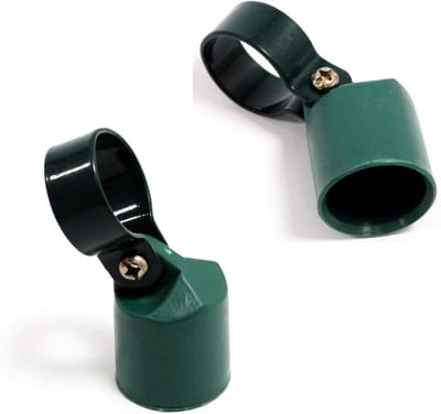 Set van 2 Stutkappen voor Hekpalen Ø 34 mm met Metalen Klemmen