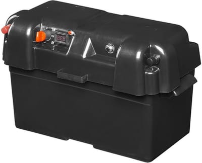 ProPlus accubak - 35x18x20cm 2x USB - 1x 12V stekkerdoos - Voltmeter - Batterybox