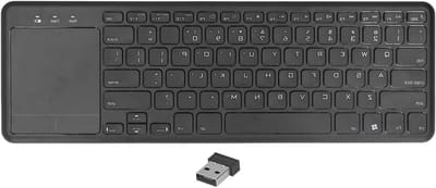 Draadloos Toetsenbord met Touchpad, 78 Toetsen Compact Volledig Toetsenbord, Stil en Comfortabel, Geschikt voor Smartphones en Tablets, Ideaal voor Windows en Android