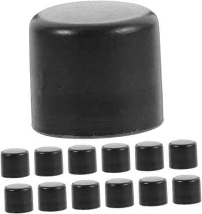 Tafelvoetbal Accessoires - Stang Eindkappen - Tafel Reparatie - Hoge Duurzaamheid - 16 Stuks - Zwart