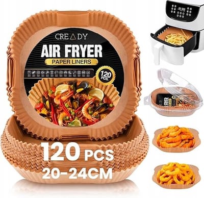 Bakpapier voor Airfryer - 20cm - Gezond en Gemakkelijk Schoonmaken