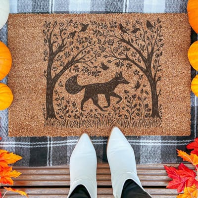 Folklore Style | 90x60 cm | Nieuwe huis cadeau | Ingangsmat | Deurmat met stijl | Verhuizing cadeau | Praktisch & trendy | Perfect voor binnenkomst | Cadeau voor nieuwe woning