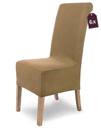 Elastische Stoelhoezen voor Vrijdragende Stoelen - Set van 6 Microvezel Stoelbekleding