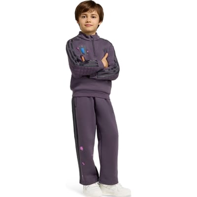 Adidas Minecraft Trainingspakken Peuter - Paars - Maat 117 - 122 CM - Katoen Jersey