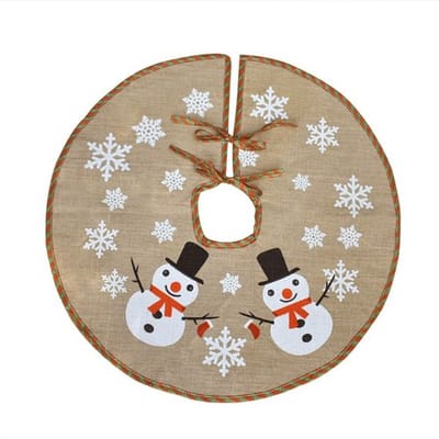 Dailygoody - Kerstboomrok van Jute - Feestelijke Kerstdecoratie