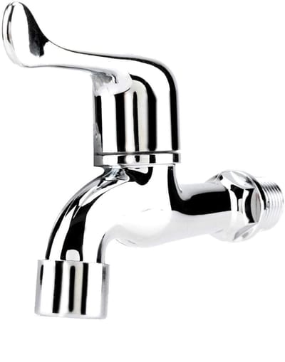 Dailygoods- Wastafelkraan Wandmontage - Enkele Handgreep - Koudwaterkraan - 360 Draaibaar - Kunststof - Chroom Afwerking - Waterkraan