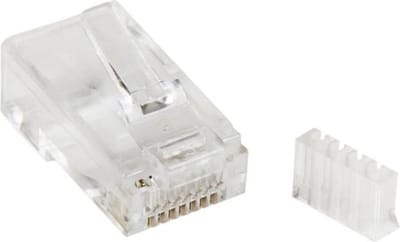 StarTech.com Cat 6 RJ45 modulaire stekker voor massieve draad - transparant - Transparent